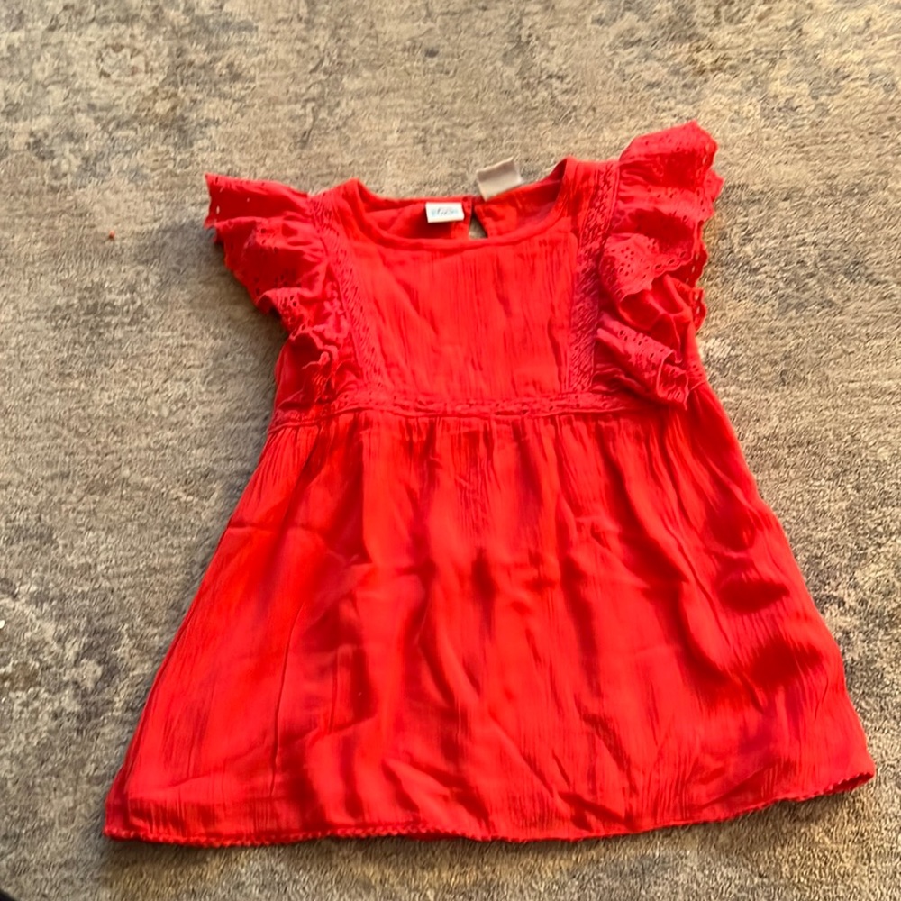 Little girls ruffle top by BOB size 6x